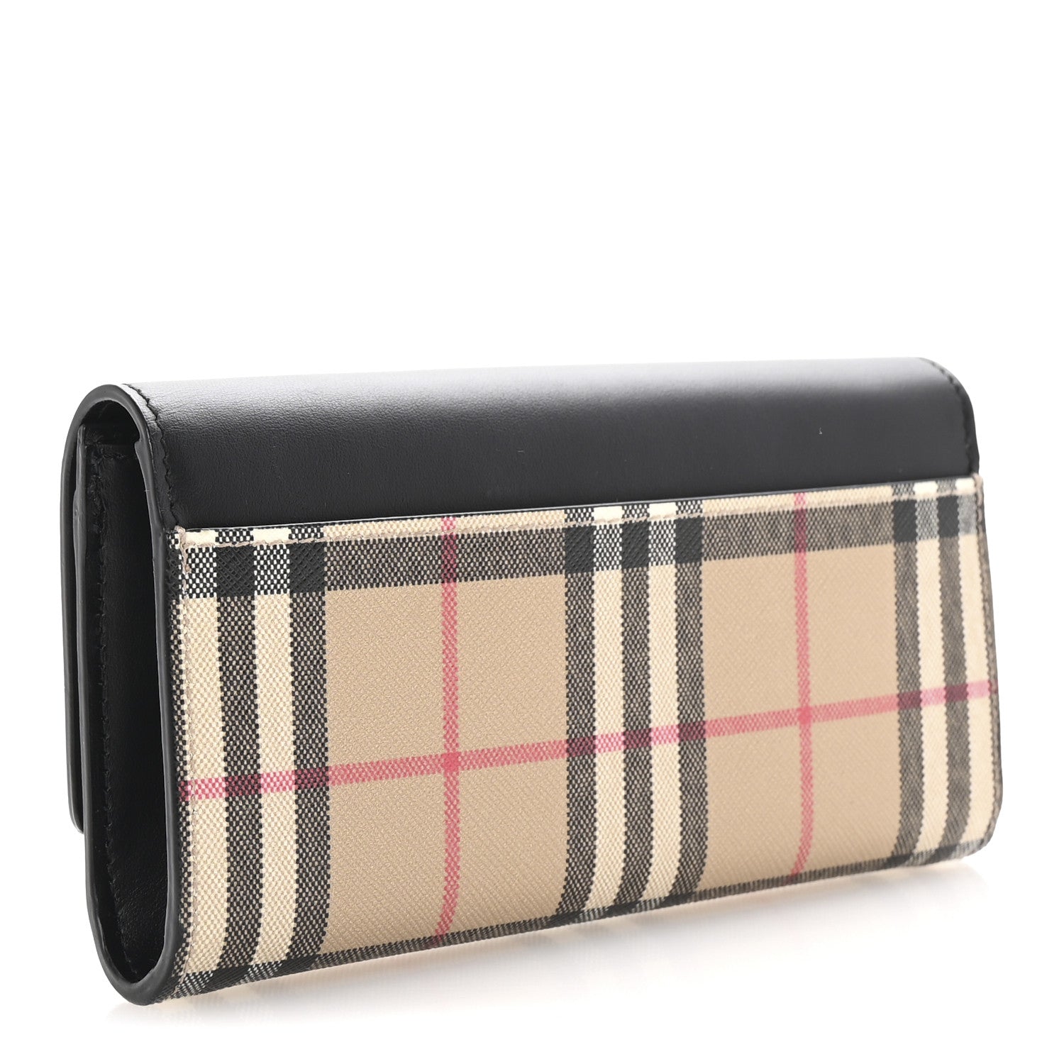 Burberry Vintage Check Calfskin Halton Wallet Black 3 of 7