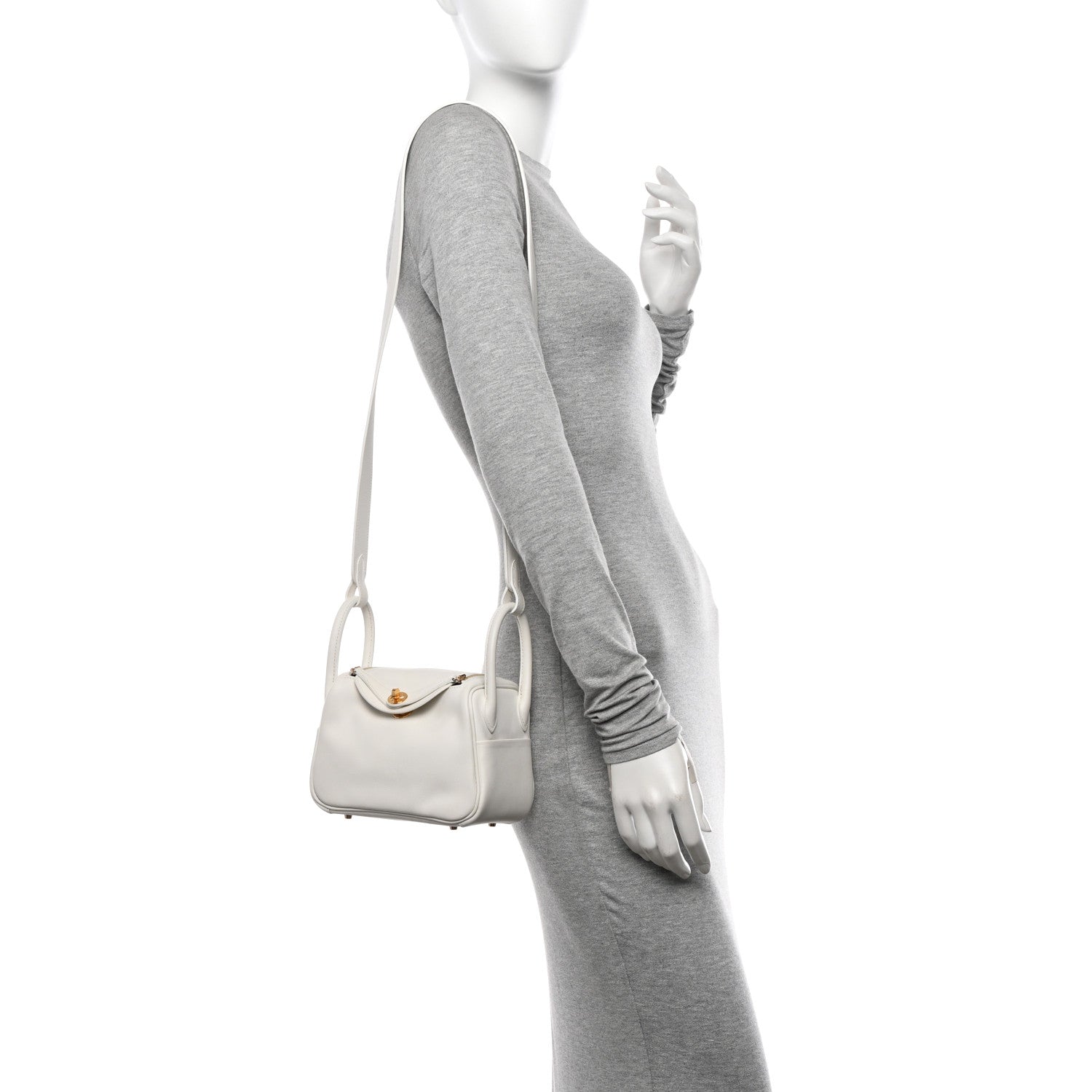 Hermes Swift Mini Lindy 20 White 2 of 14