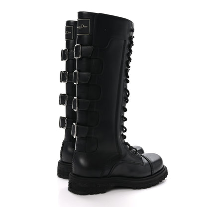 Christian Dior Matte Calfskin Diorebel High Boots 39 Black 4 of 9