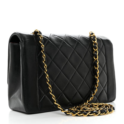 Chanel Lambskin Quilted Medium Single Flap Black 2 of 10