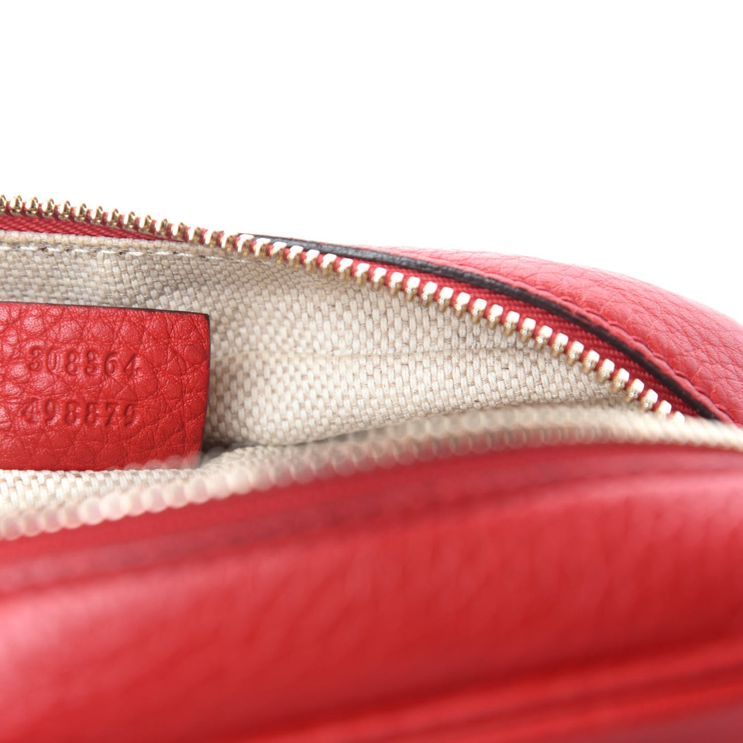 Pebbled Calfskin Small Soho Disco Bag Vibrant Red