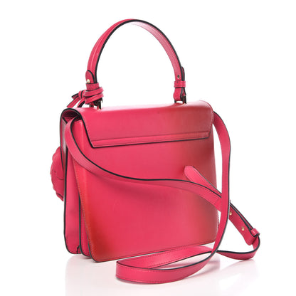 Versace Calfskin Medium DV One Satchel Pink Red 4 of 17
