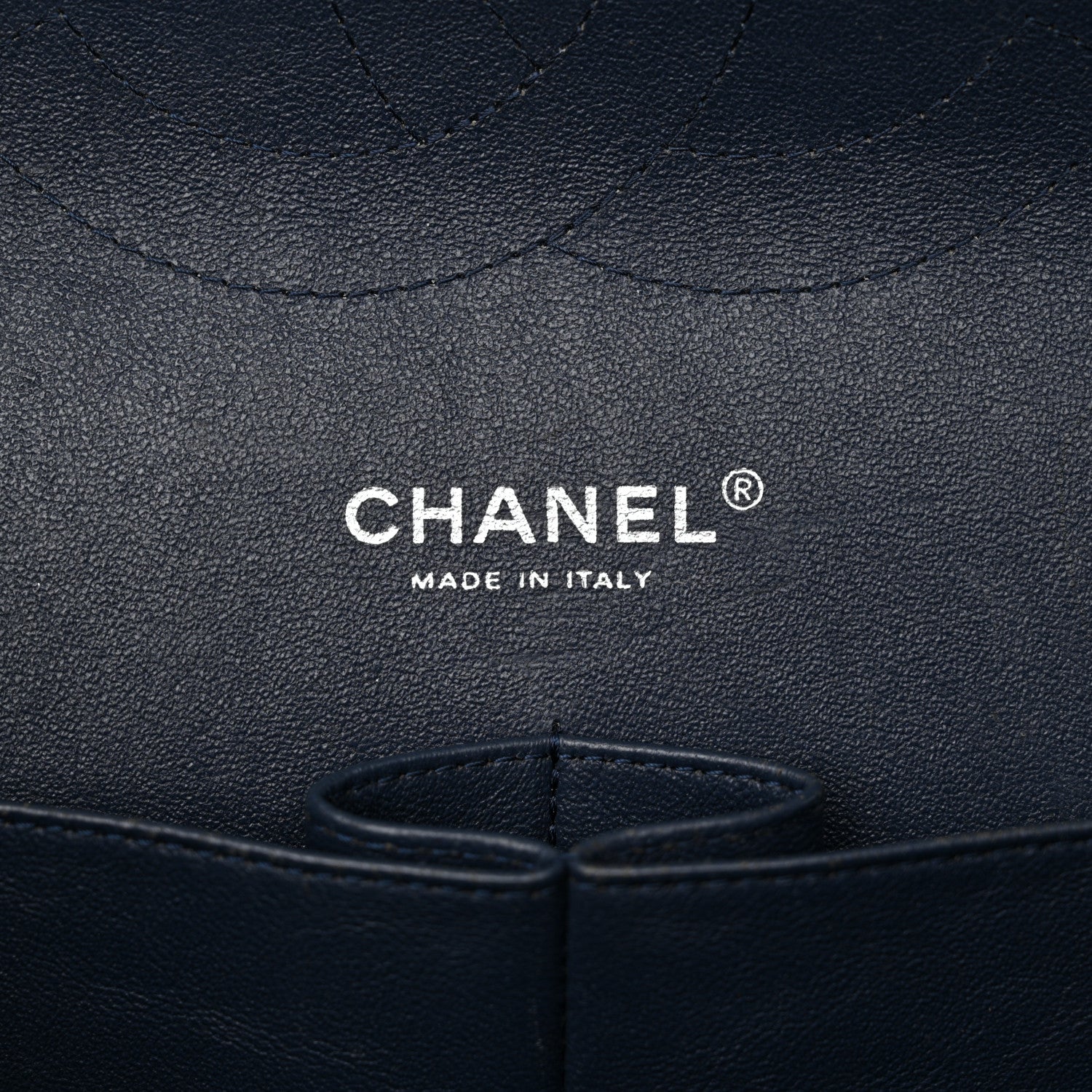 Chanel Patent Chevron Quilted Jumbo Double Flap Navy 6 of 18