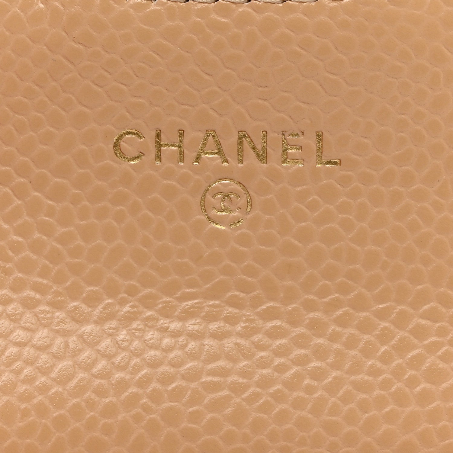 Chanel Caviar Quilted Flap Card Holder Wallet Beige 6 of 9