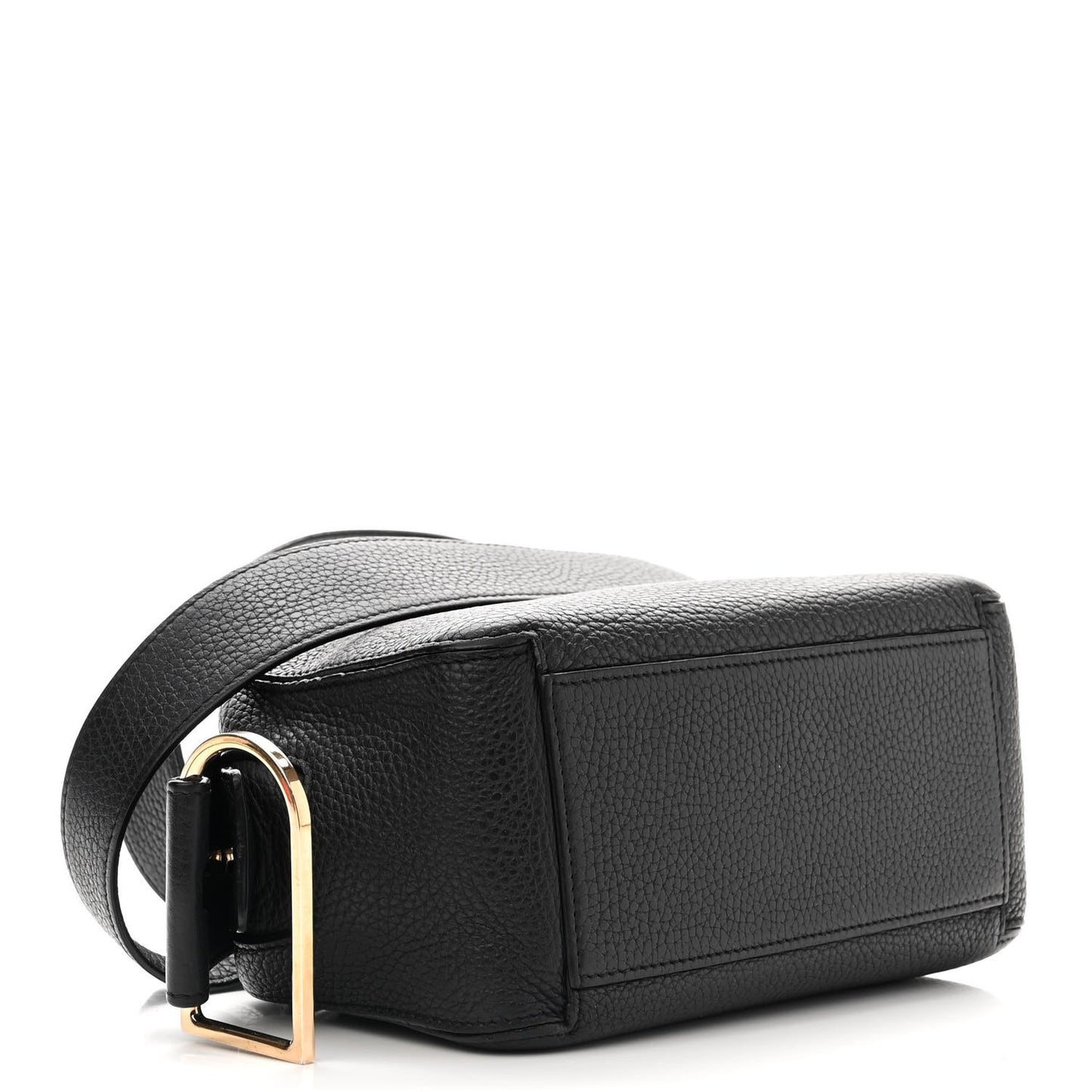Grained Calfskin Mini Cool Box Satchel Black