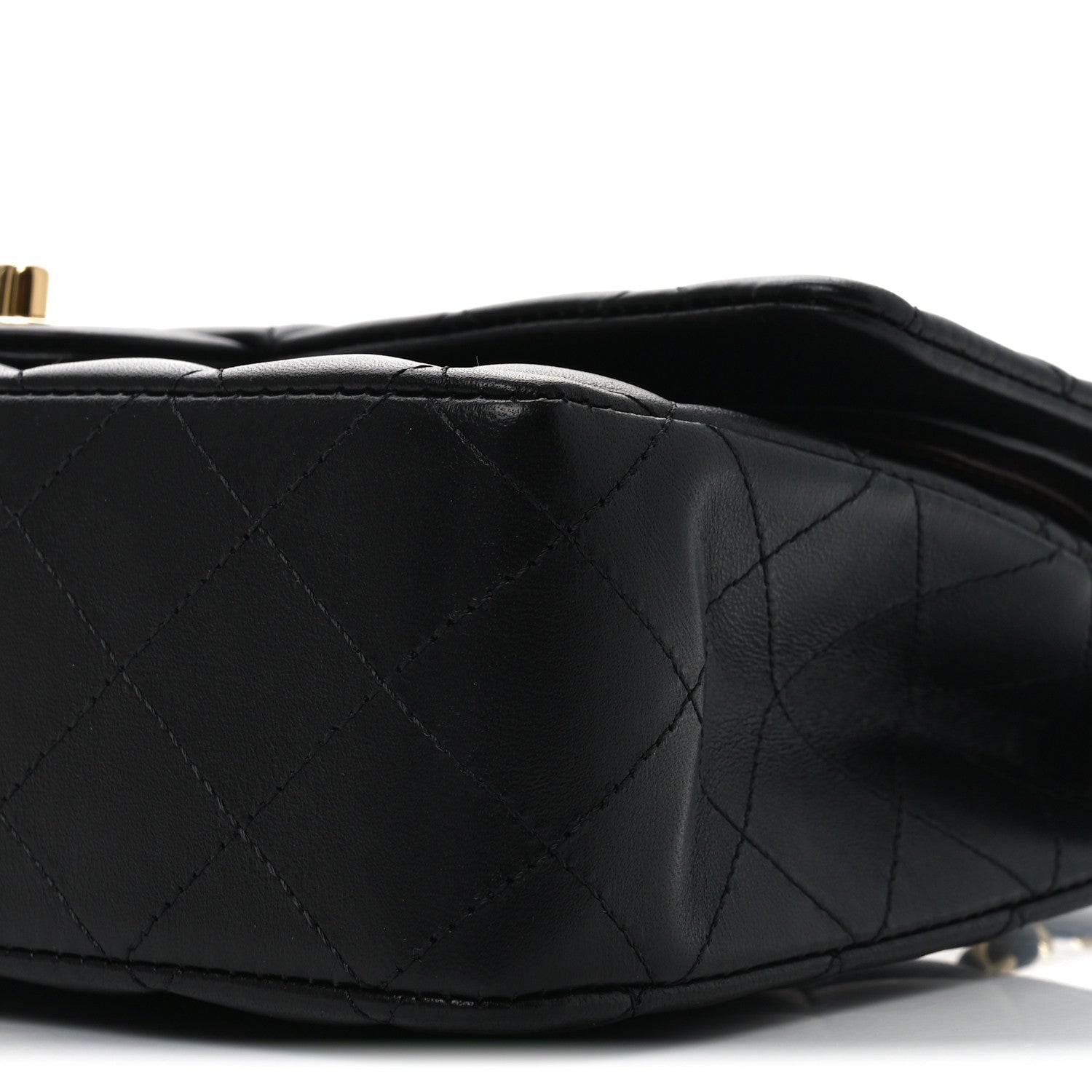 Chanel Lambskin Quilted Medium Double Flap Black 10 of 11
