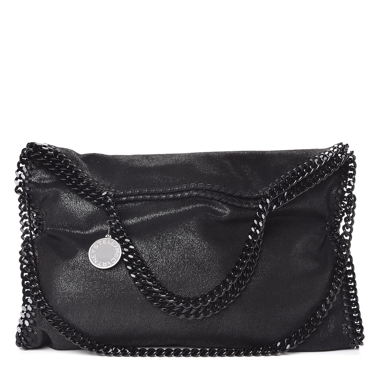 Stella McCartney Shaggy Deer Falabella Fold Over Tote Black 1 of 8