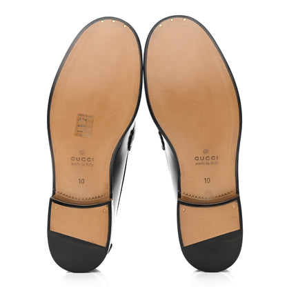 Gucci Millennial Ribot Mens Cara Loafers 10 Black 5 of 9