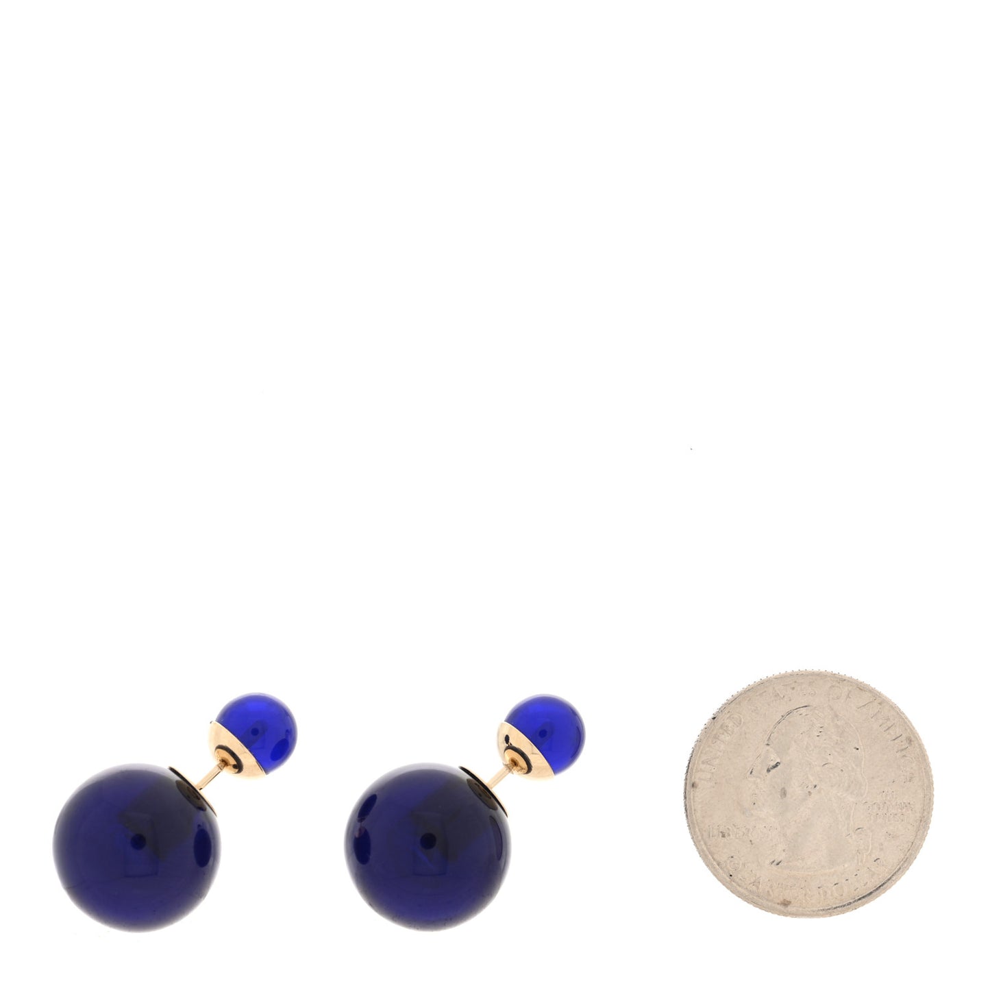 Mise En Dior Tribal Earrings Navy