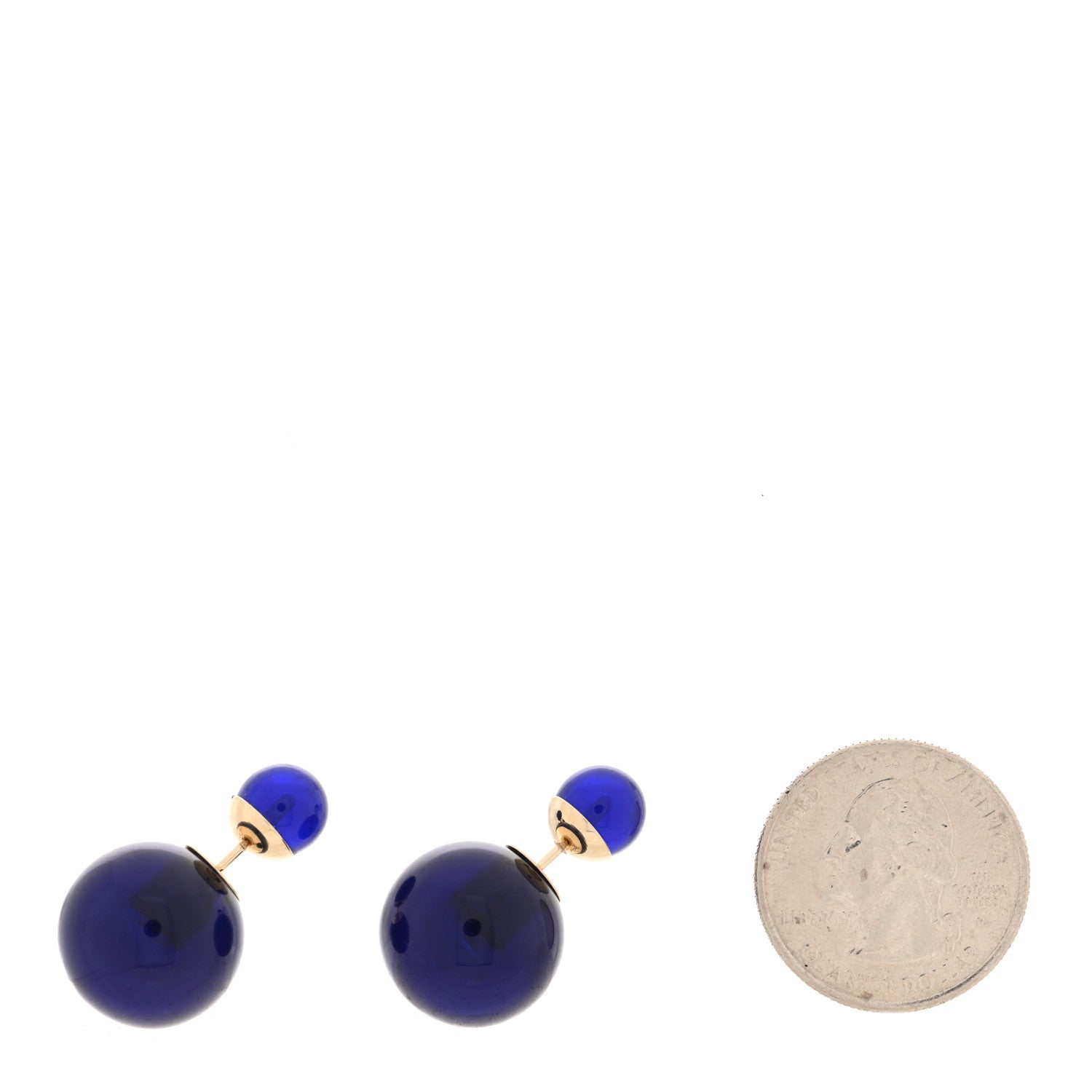 Christian Dior Mise En Dior Tribal Earrings Navy 2 of 4
