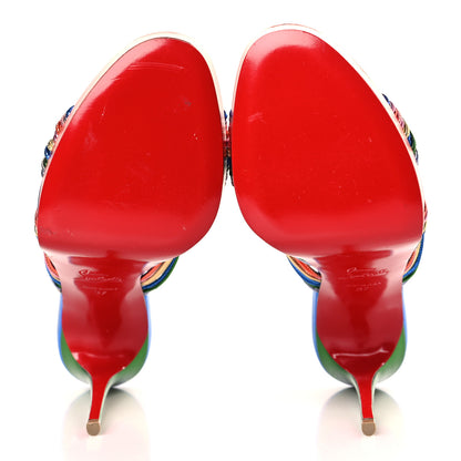 Christian Louboutin Kid Laminato Multitaski Alta 120 Sandals 37 Multi Lin Confettis 6 of 10