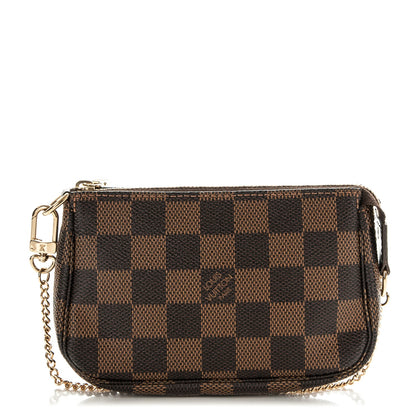 Louis Vuitton Damier Ebene Mini Pochette Accessories 1 of 8