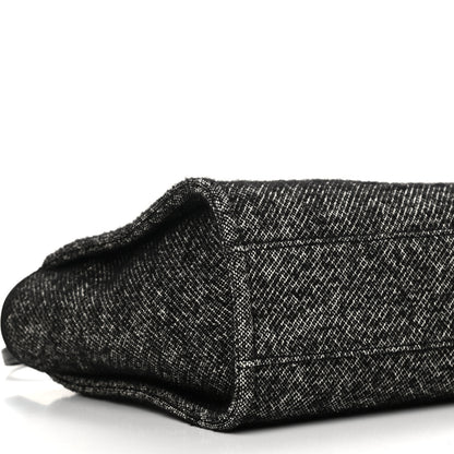 Chanel Mixed Fibers Calfskin Small Deauville Tote Black 8 of 10