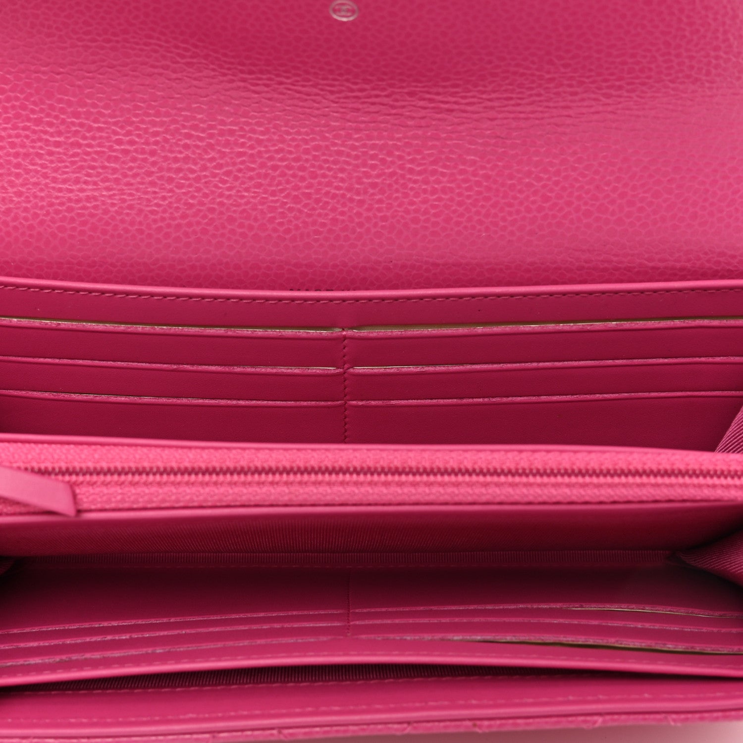 Chanel Caviar Quilted Large Gusset Flap Wallet Pink 5 of 9