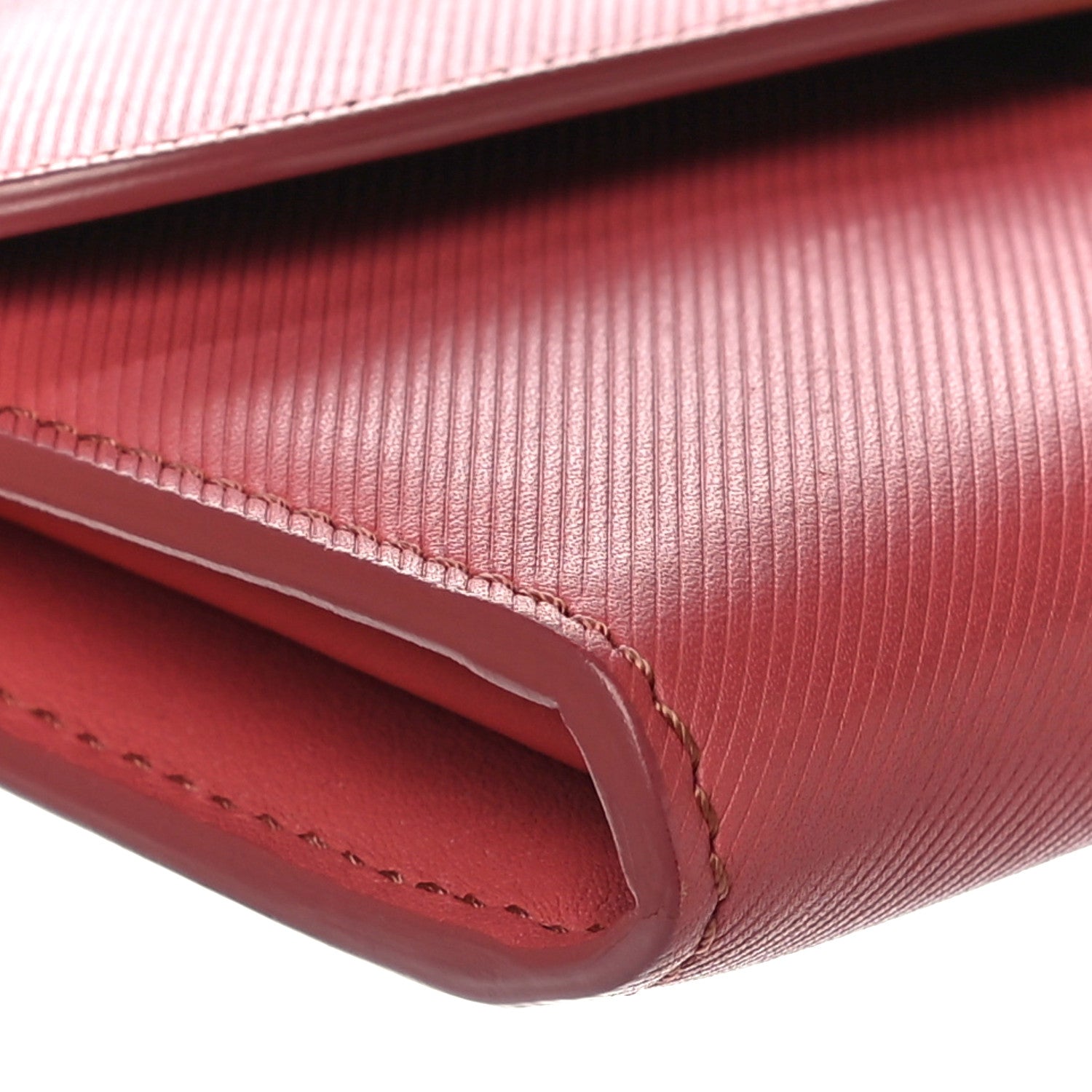 Burberry Trench Calfskin DK88 Halton Flap Wallet Pink Burgundy 8 of 10