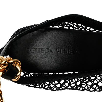 Bottega Veneta Mesh Nappa Chunky Chain Sandals 37 Black 6 of 8