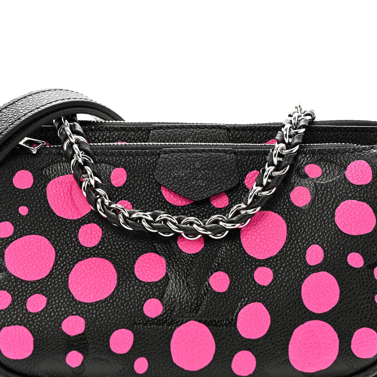 Louis Vuitton LV X YK Empreinte Multi Pochette Accessories Black Fuchsia 8 of 11