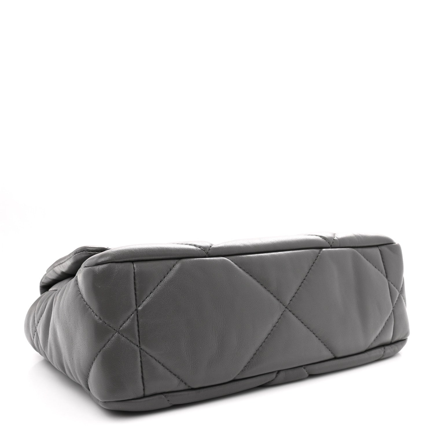 Chanel Lambskin Quilted Medium Chanel 19 Flap Dark Grey 4 of 10