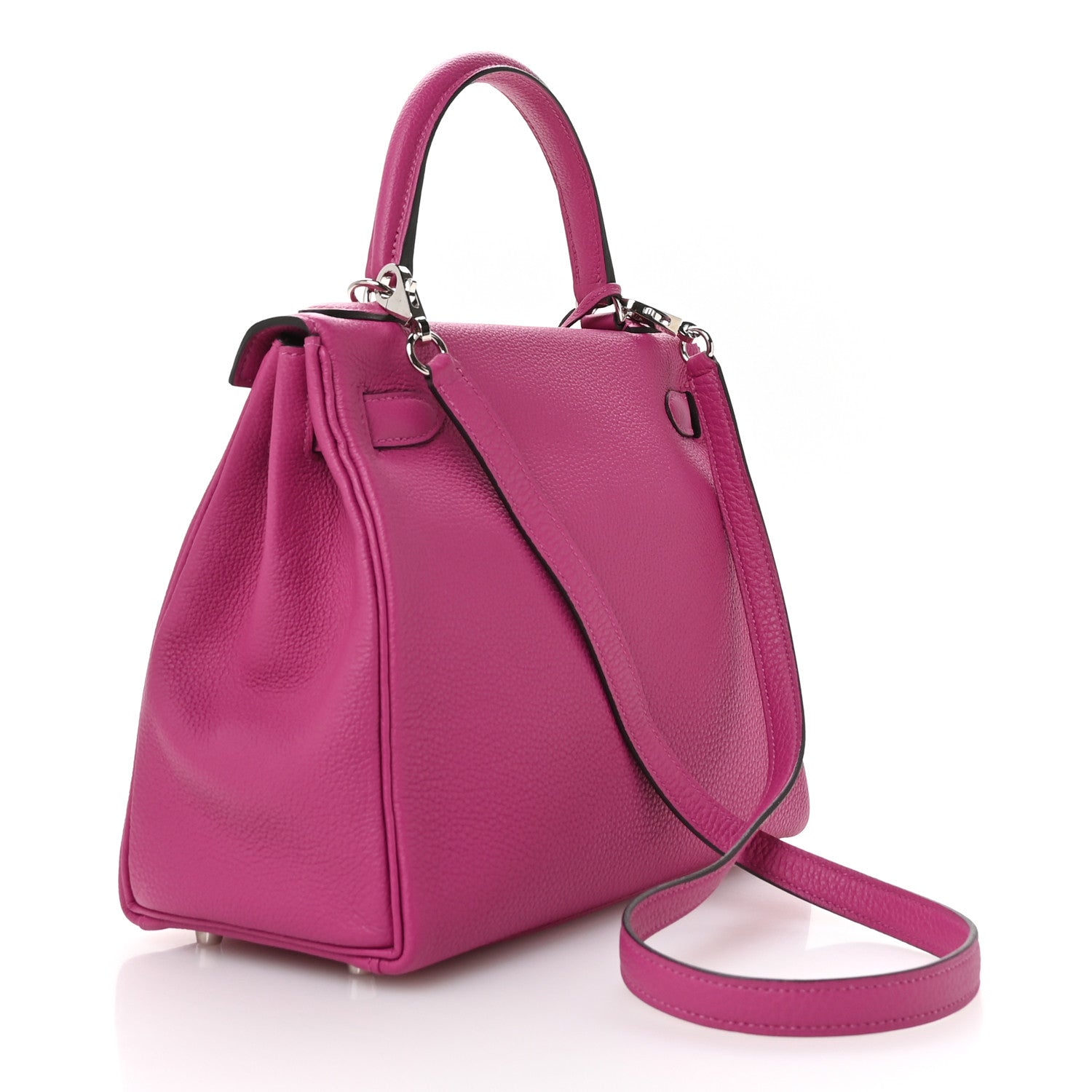 Hermes Togo Kelly Retourne 28 Rose Pourpre 3 of 11