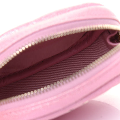 Chanel Iridescent Caviar Quilted Zip Around Classic Coin Purse Rose Pink 5 of 11