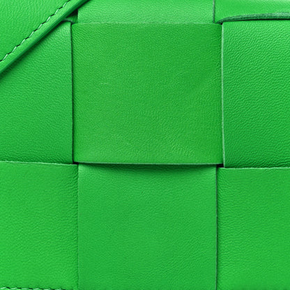 Bottega Veneta Lambskin Maxi Intrecciato Extra Mini Cassette Crossbody Bag Parakeet 7 of 9