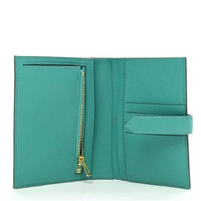 Hermes Epsom Bearn Compact Wallet Vert Verone 5 of 8