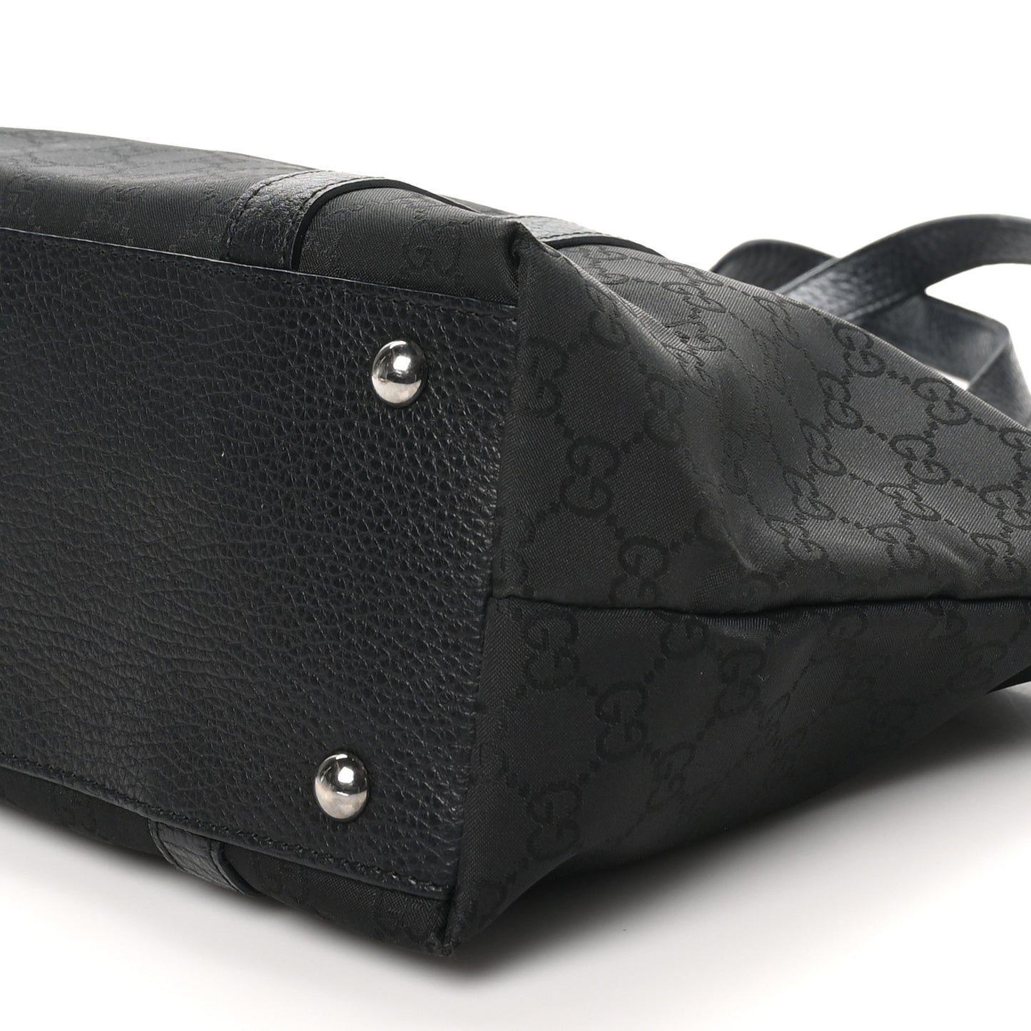Nylon Monogram Medium Abbey Tote Black