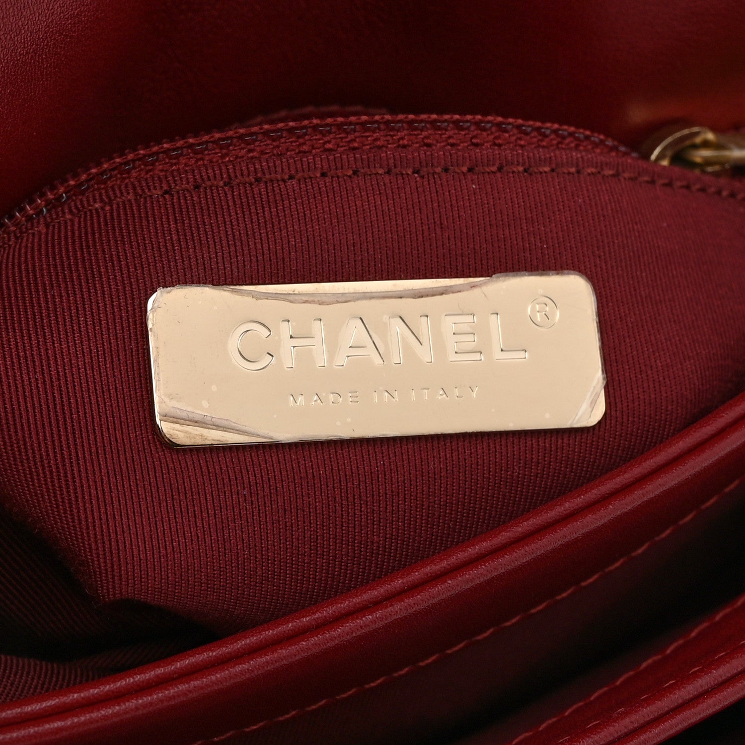 Chanel Calfskin Quilted Envelope Flap Dark Red 6 of 10