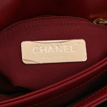 Chanel Calfskin Quilted Envelope Flap Dark Red 6 of 10
