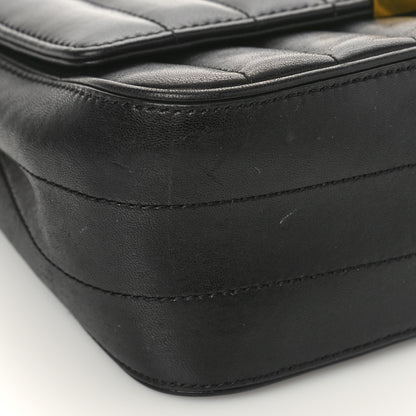 Saint Laurent Lambskin Matelasse Monogram Medium Vicky Chain Bag Black 7 of 10