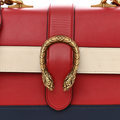 Gucci Calfskin Bamboo Web Medium Dionysus Top Handle Bag Red White Blue 8 of 19