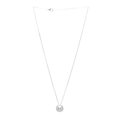 Cartier 18K White Gold Diamond XS Amulette de Cartier Pendant Necklace 3 of 5