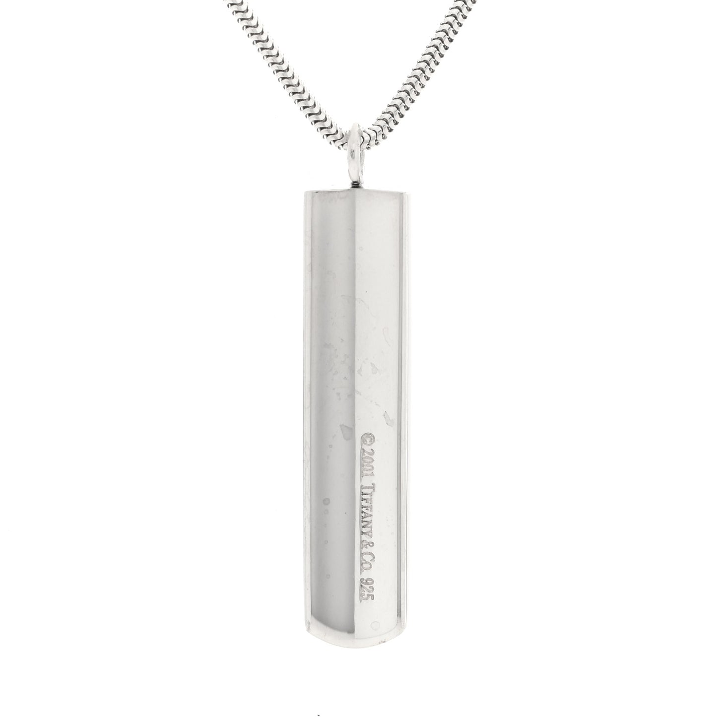 Sterling Silver 1837 Bar Pendant Necklace