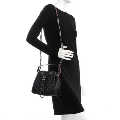 Chanel Caviar Quilted Small CC Bucket Bag Black 2 of 10