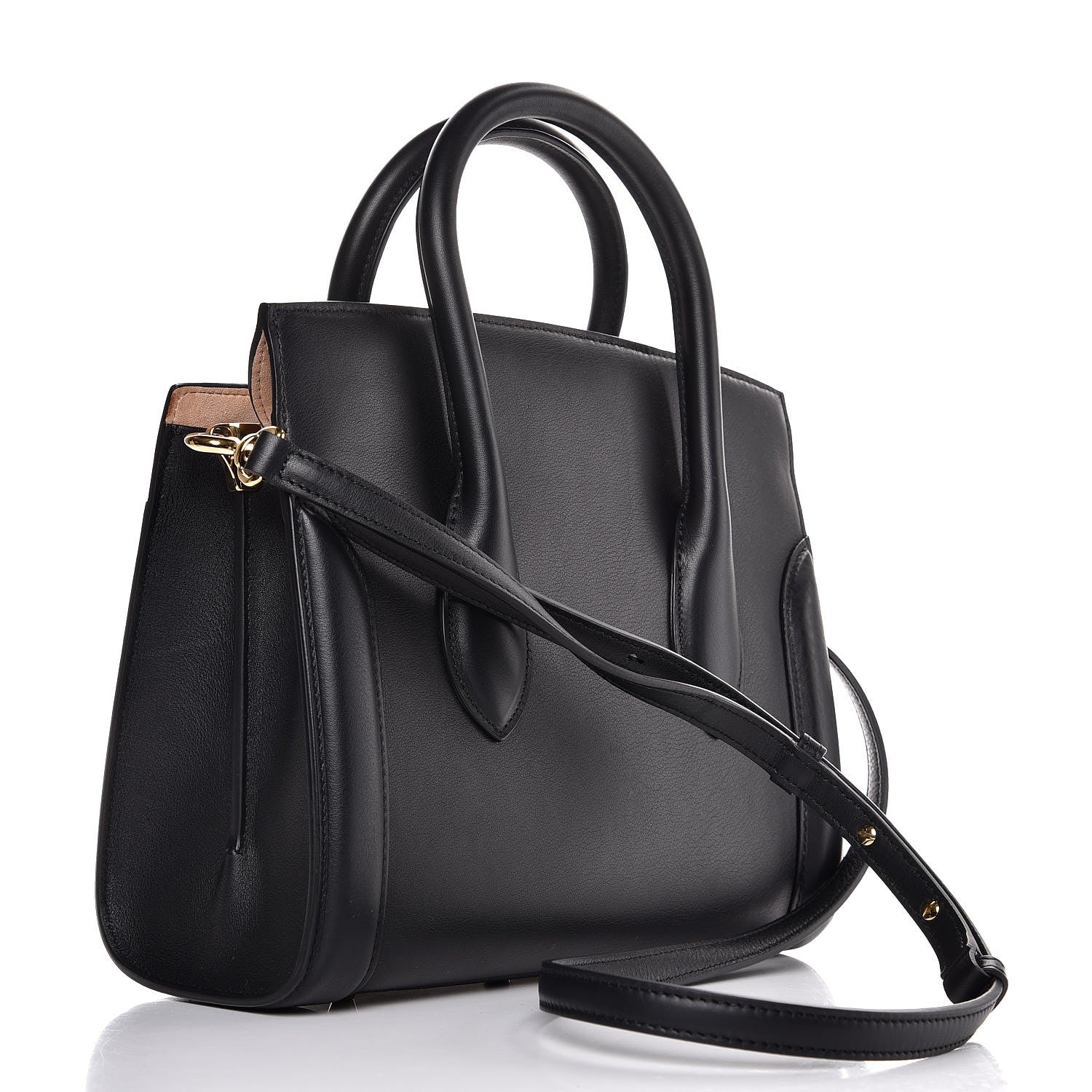 Alexander McQueen Sweet Calfskin Small Heroine 30 Black 3 of 10