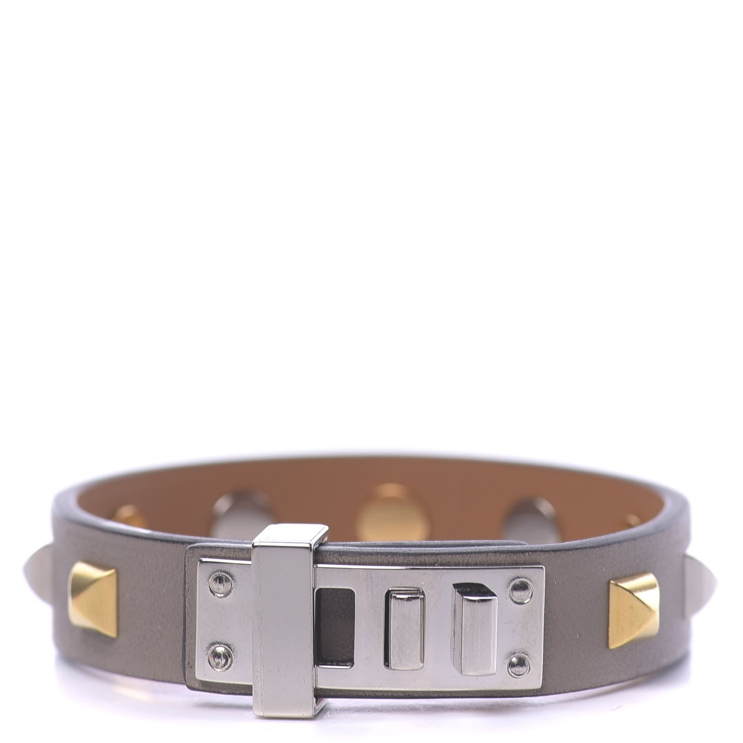 Hermes Swift Mini Dog Clous Carres Bracelet T2 Gris Asphalte 1 of 7