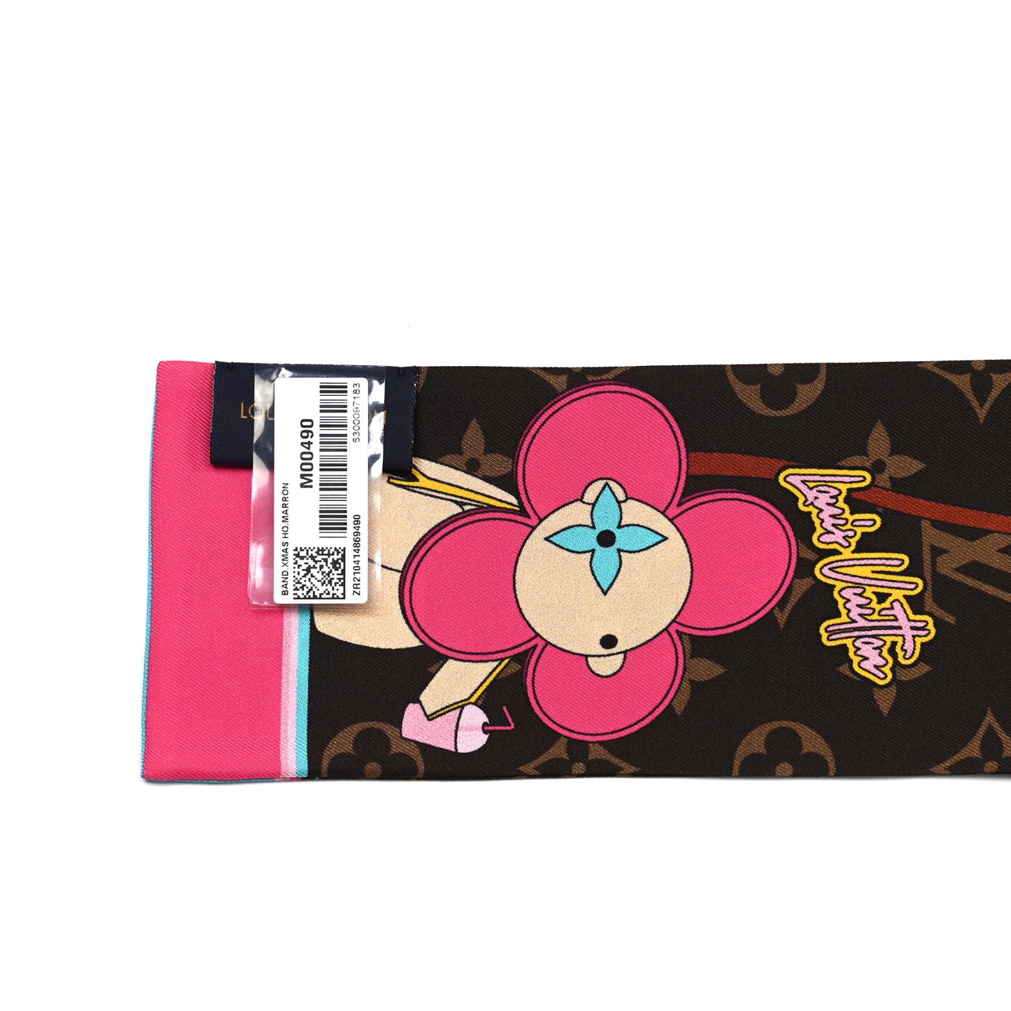 Silk Monogram 2021 Hollywood Christmas Animation Bandeau Marron