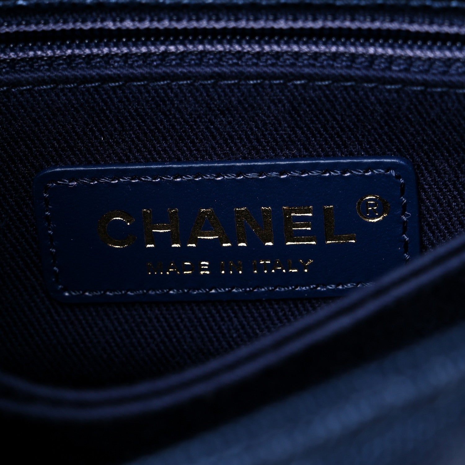 Chanel Iridescent Caviar Quilted Extra Mini Coco Handle Flap Dark Blue 5 of 9