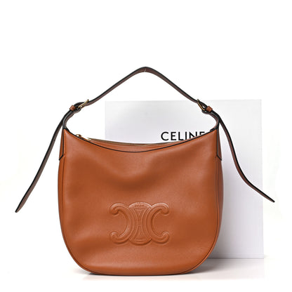 Celine Supple Calfskin Medium Triomphe Heloise Shoulder Bag Tan 10 of 10