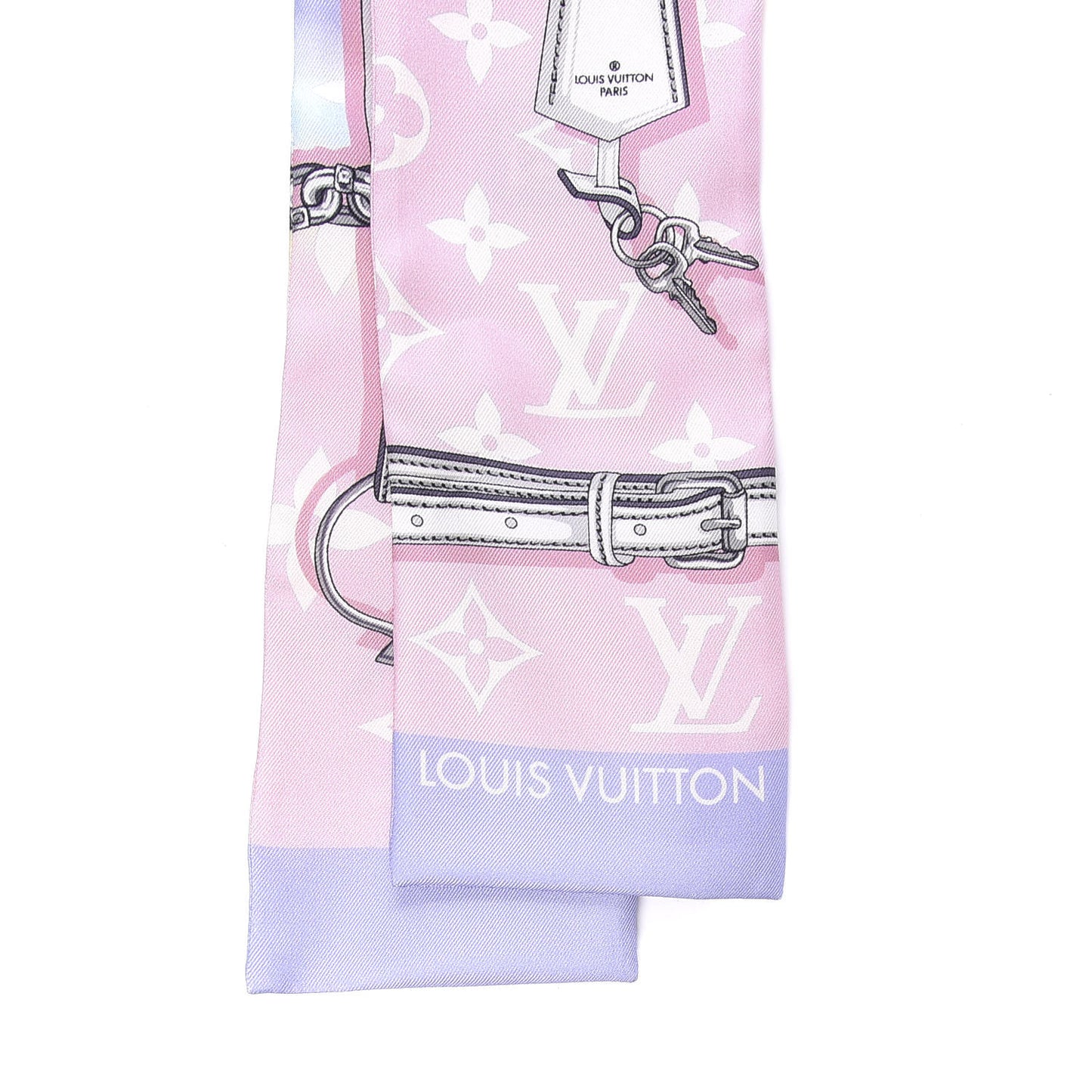 Silk Monogram Escale Confidential Bandeau Pink
