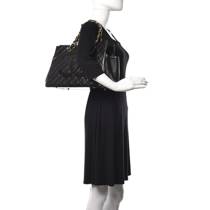 Chanel Lambskin Quilted Tote Black 2 of 19