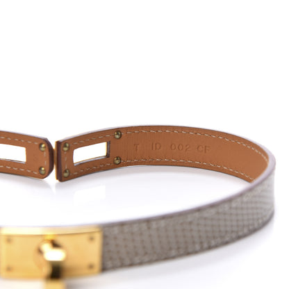 Hermes Lizard Kelly Double Tour Bracelet S Ombre 4 of 6