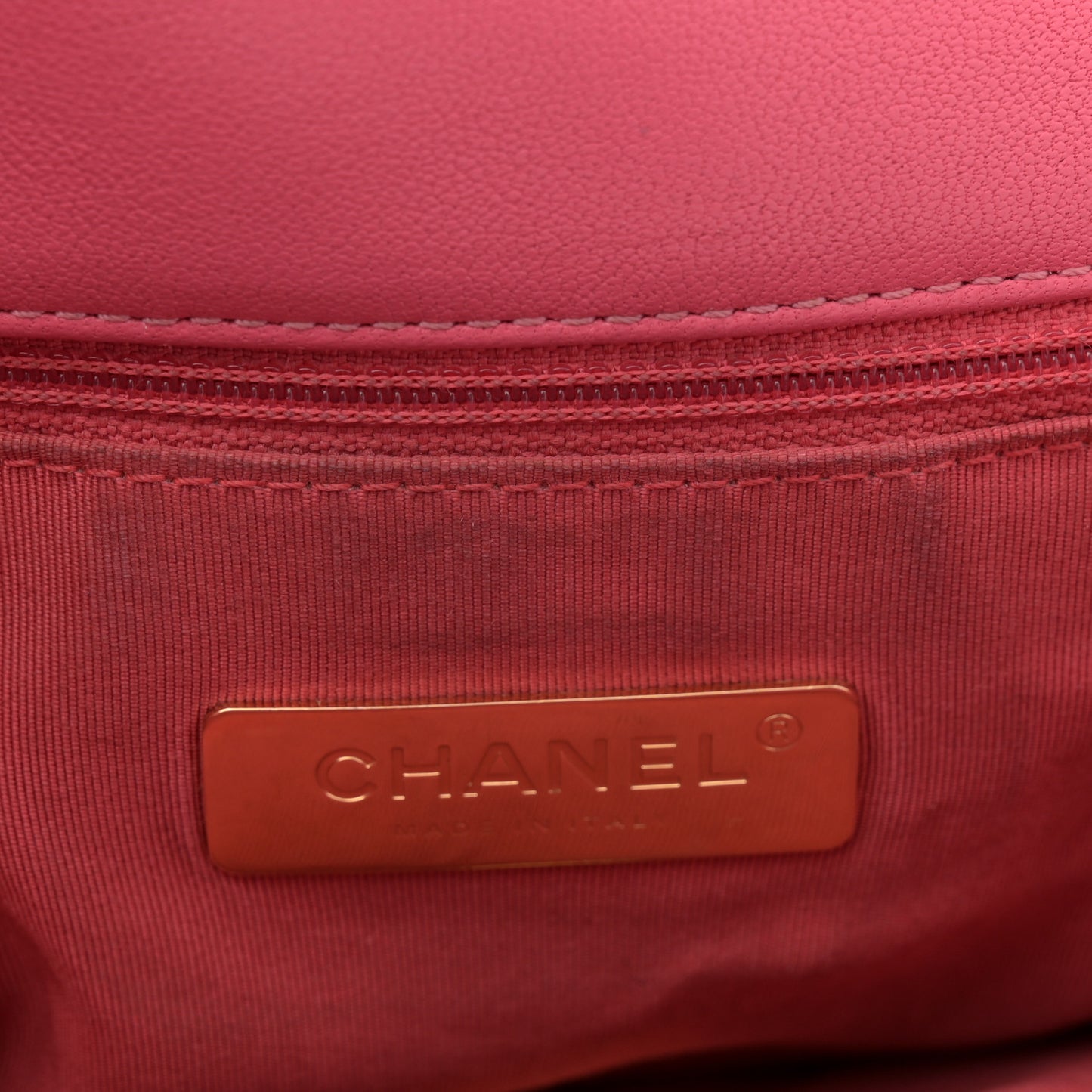 Lambskin Quilted Large Chanel 19 Flap Dark Pink