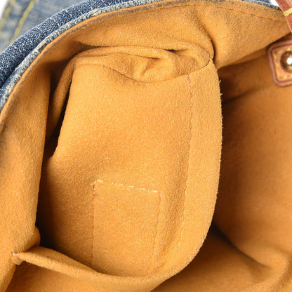 Louis Vuitton Monogram Denim Mini Pleaty Blue 8 of 13