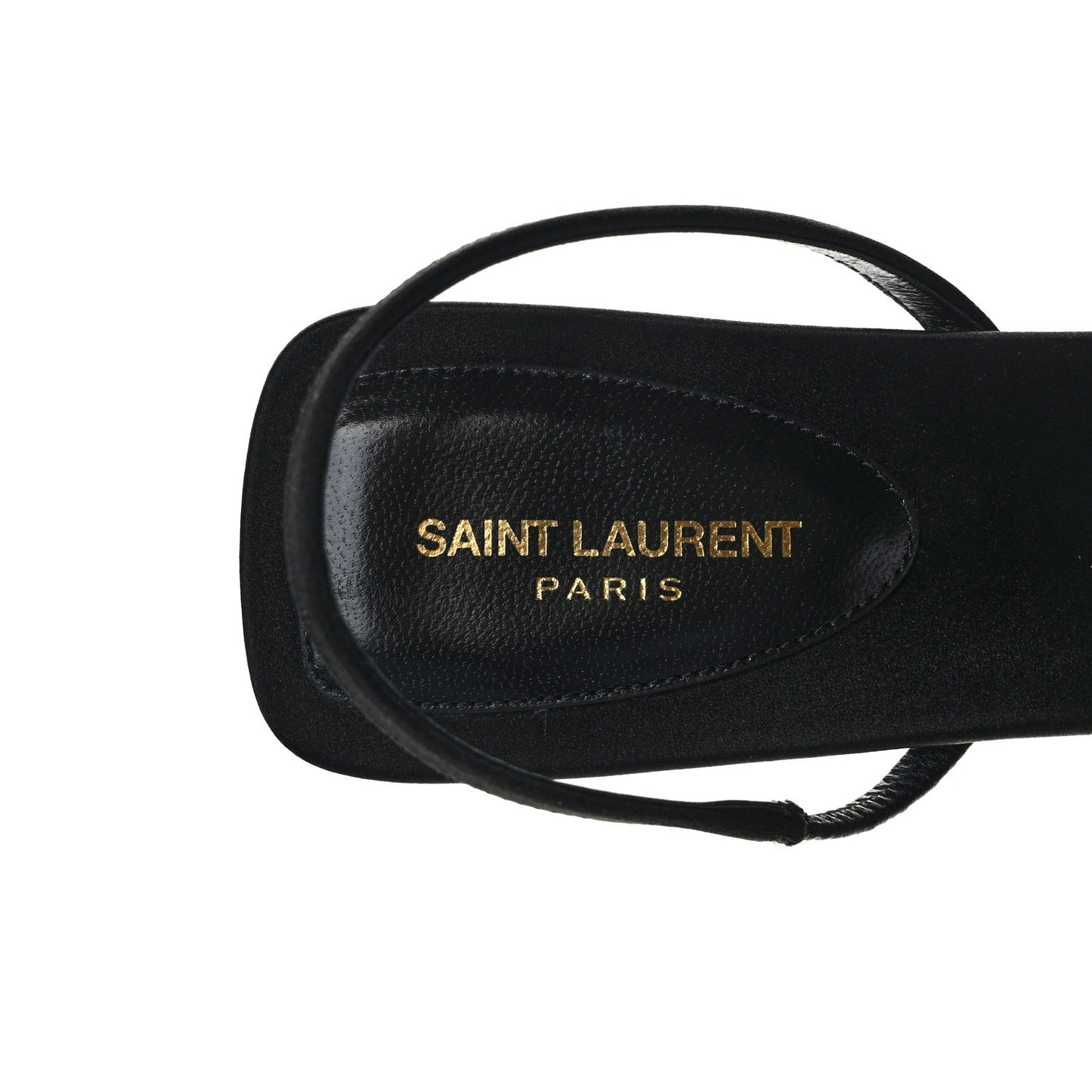 Satin Slingback Jaspe 55 Sandals 40 Black