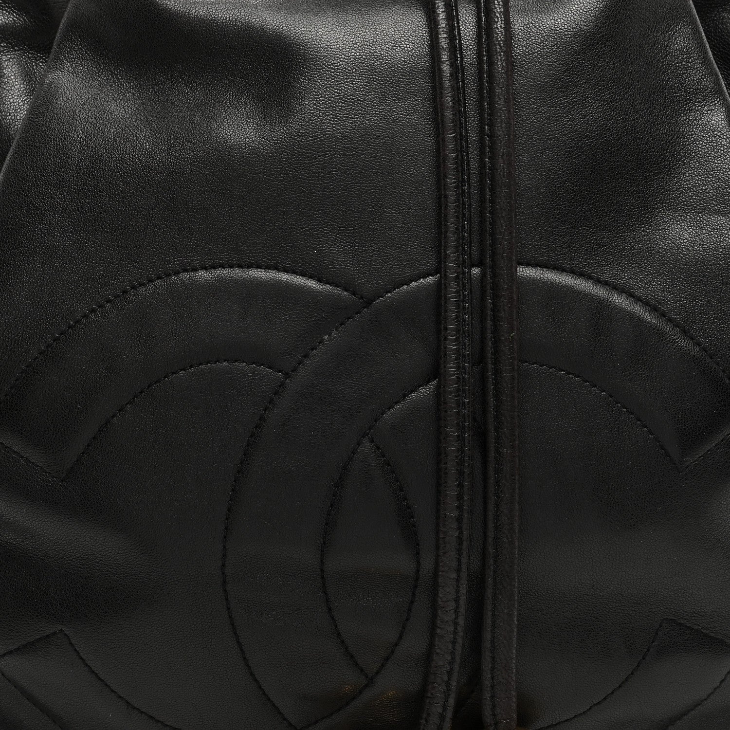 Chanel Lambskin CC Drawstring Backpack Black 8 of 10