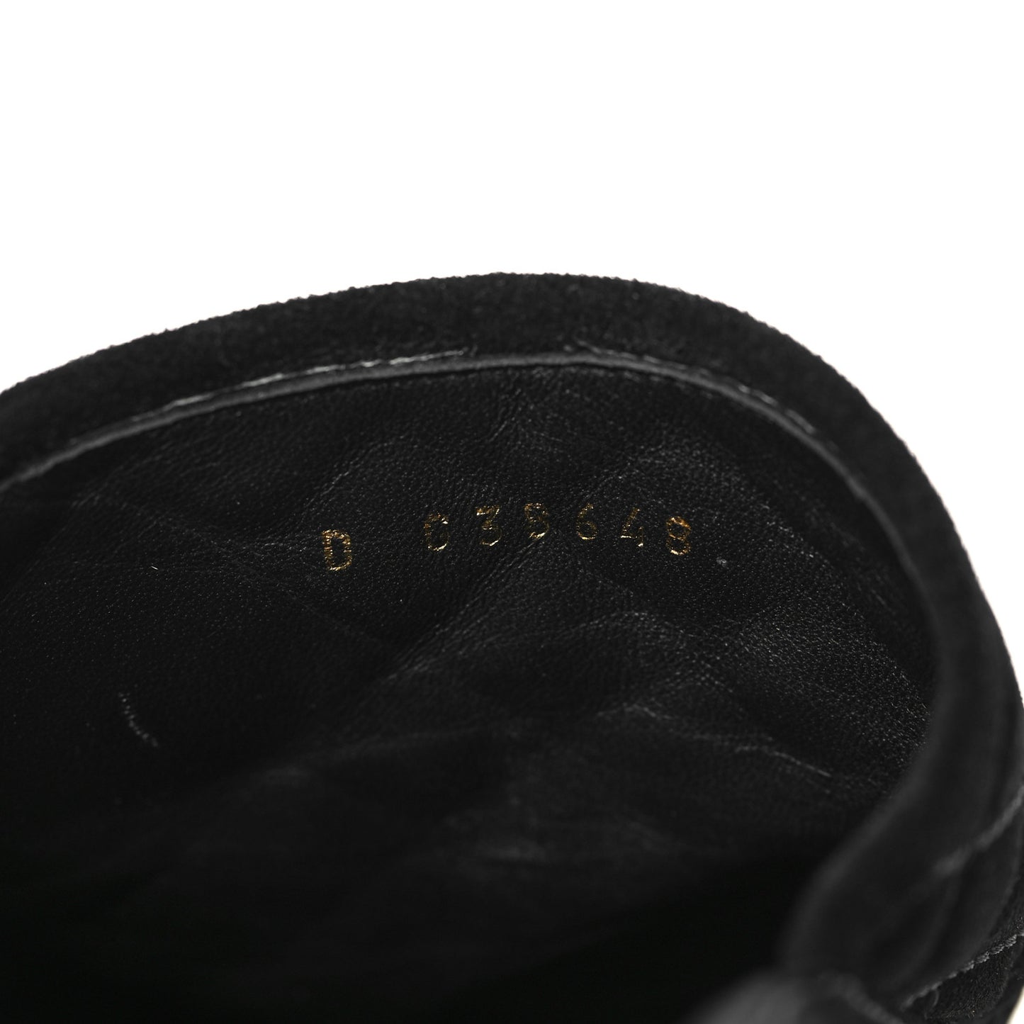 Suede Stitched Resin CC Mules 41 Black