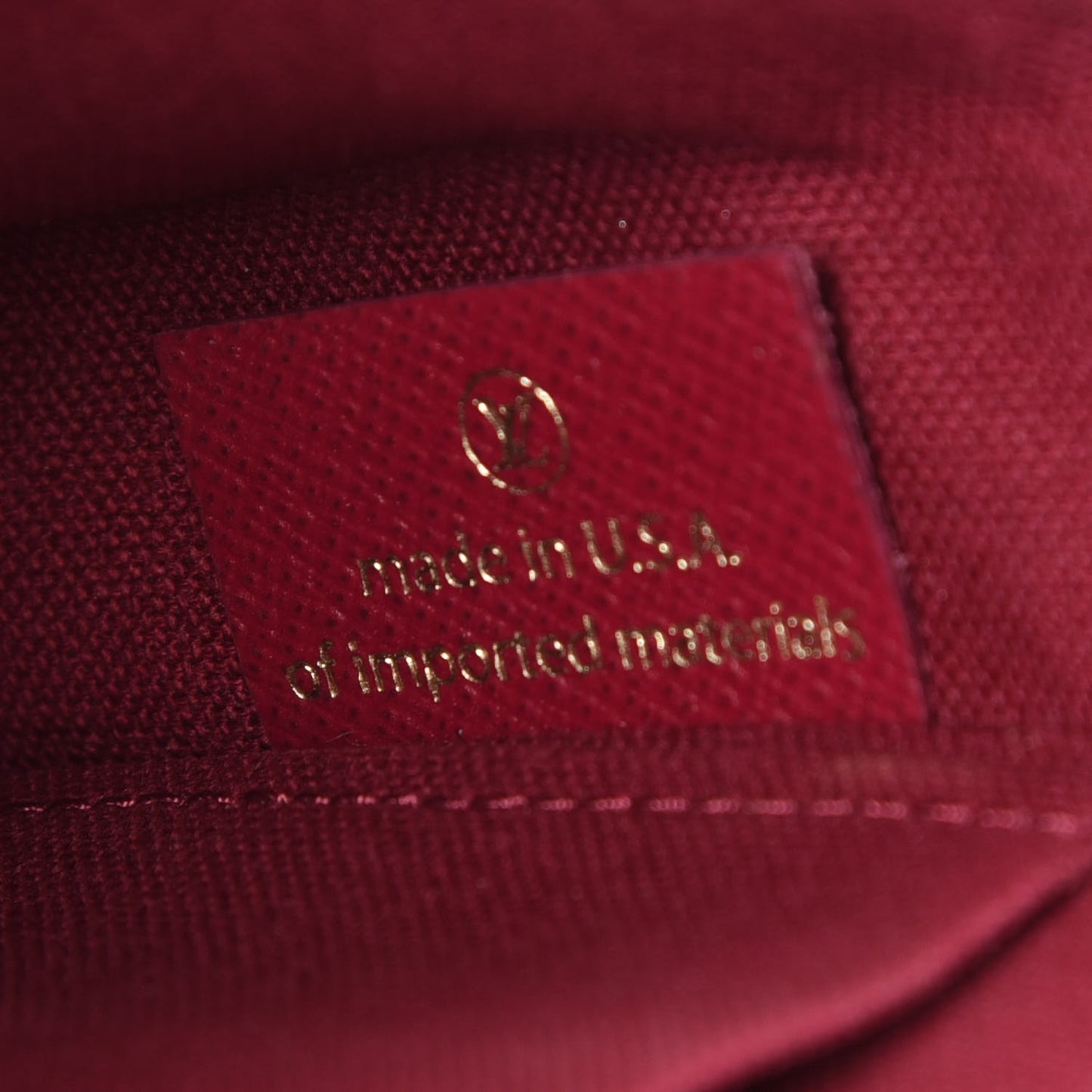 Monogram Pochette Felicie Chain Wallet Fuchsia
