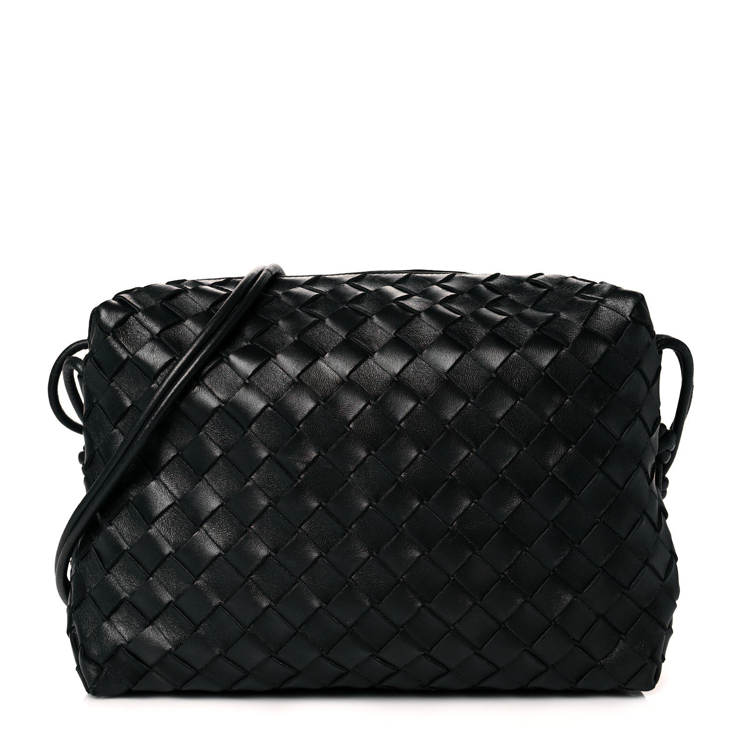 Bottega Veneta Nappa Intrecciato Medium Loop Camera Bag Black 1 of 9