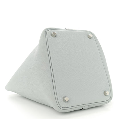 Hermes Taurillon Clemence Picotin Lock 18 PM Bleu Pale 4 of 10